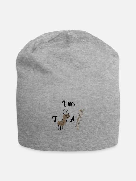 I'm Fantastic Cool Ant And Stick - Jersey Beanie - heather gray - Front