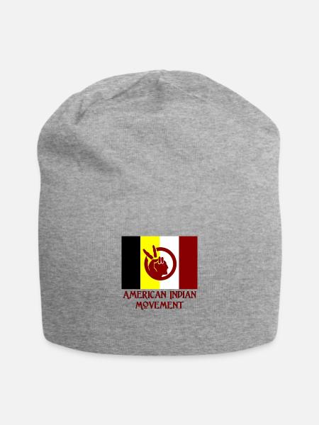 American Indian Movement - Jersey Beanie - heather gray - Front