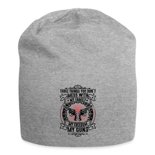 Three Things You Don't Mess With BLACK - Jersey Beanie
