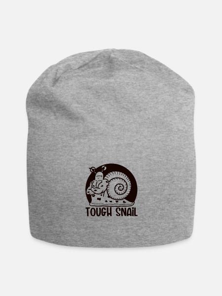 Tough Snail Mono - Jersey Beanie - heather gray - Front