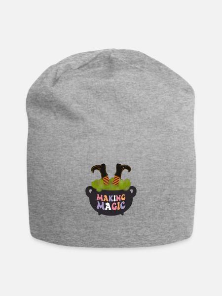 Making magic - Jersey Beanie - heather gray - Front