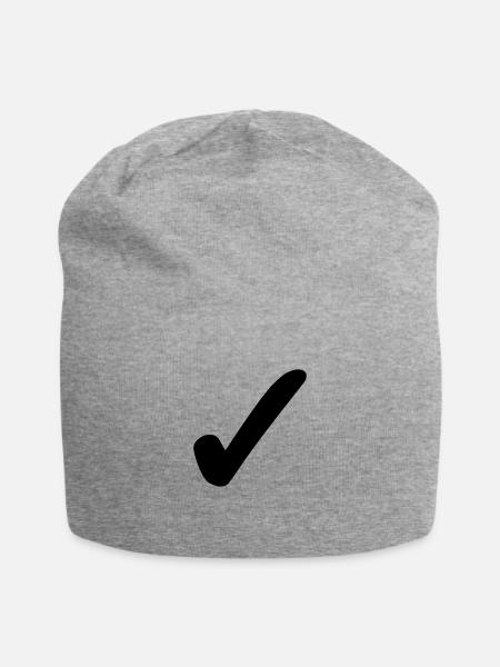 Ok - Jersey Beanie - heather gray - Front