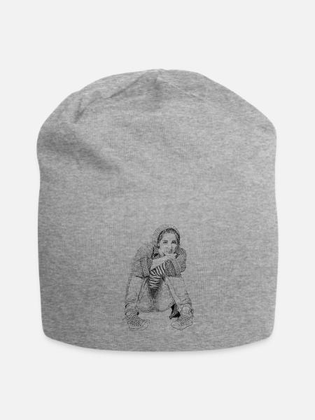 my life - Jersey Beanie - heather gray - Front
