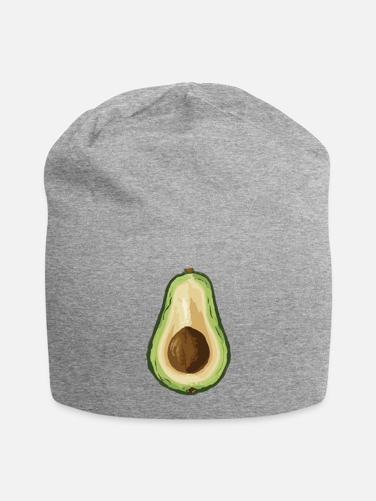 Ripe Avocado - Jersey Beanie - heather gray - Front