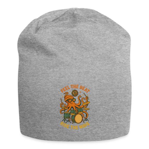 Feel the Beat Octopus Drummer Retro 70s t-shirt - Jersey Beanie