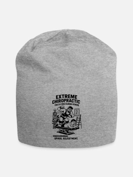 funny physio chiropractic - Jersey Beanie - heather gray