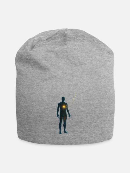 Energetic Core Silhouette - Jersey Beanie - heather gray - Front