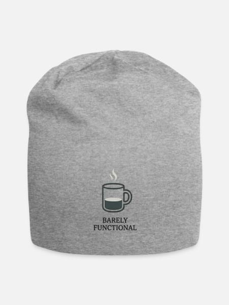 Barely Functional Coffee Mug - Jersey Beanie - heather gray