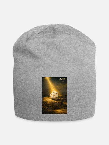 Light Bless - The Divine Roll - Jersey Beanie - heather gray - Front