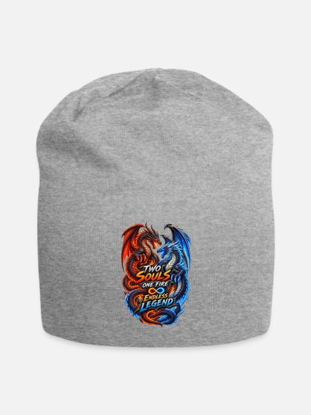 Two Dragons One Fire – Endless Legend - Jersey Beanie - heather gray - Front