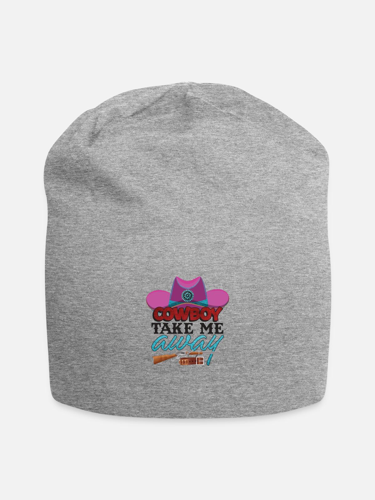 Cowboy Take Me Away - Jersey Beanie - heather gray - Front