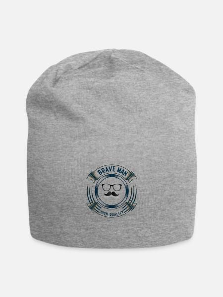Brave Man - Jersey Beanie - heather gray
