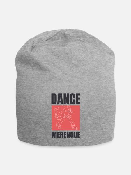 Dance Merengue, Latin music. - Jersey Beanie - heather gray - Front