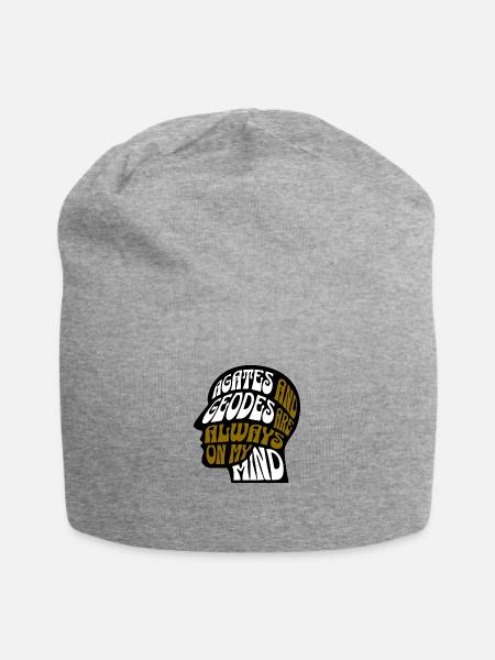 Agates And Geodes Are Always On My Mind Funny - Jersey Beanie - heather gray - Front