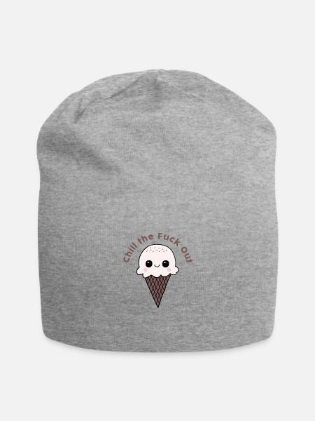 Chill Out Ice Cream - Jersey Beanie - heather gray