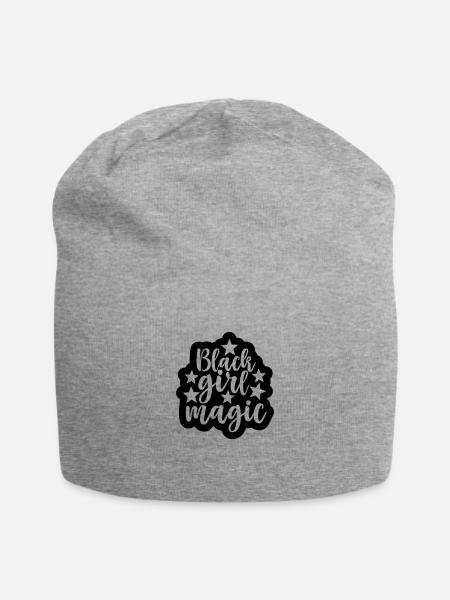 Black Girl Magic Bubble - Jersey Beanie - heather gray