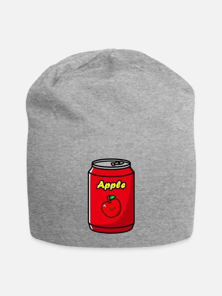 Cute Soda Can Illustration - Jersey Beanie - heather gray - Front