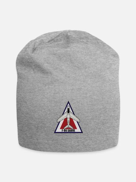 F86 Sabre stars Copy Copy - Jersey Beanie - heather gray