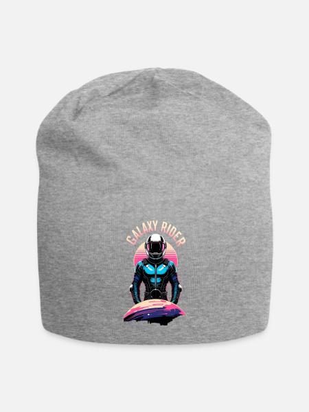 Galaxy Rider - Jersey Beanie - heather gray - Front