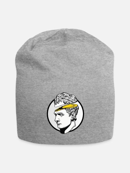 Roman Smiley - Jersey Beanie - heather gray