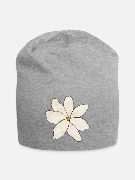 Pure Blossom - Jersey Beanie - heather gray - Front