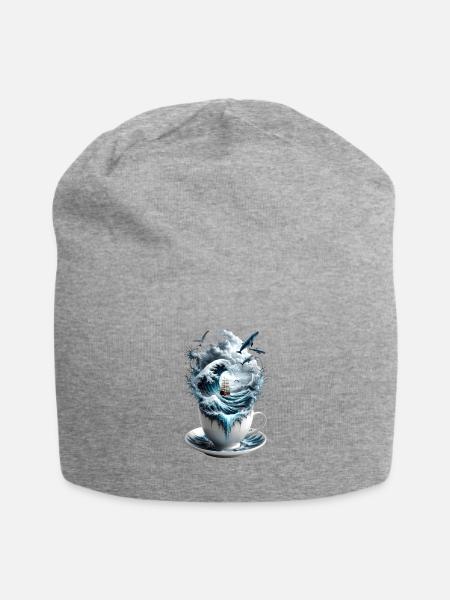 Storm in a Teacup Ocean Adventure - Jersey Beanie - heather gray