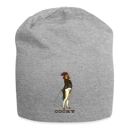 Cocky the Vintage Rooster Chicken - color - Jersey Beanie