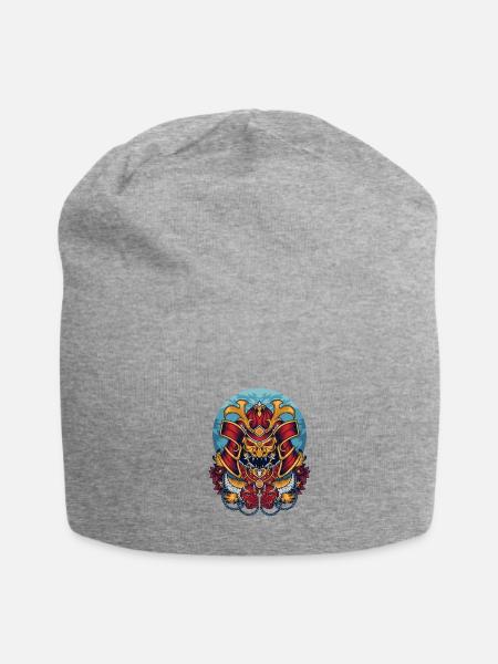 Japanese Samurai - Jersey Beanie - heather gray