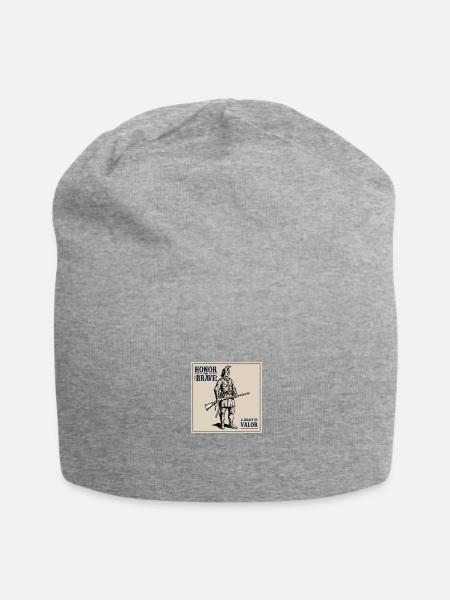 Heritage of Honor - Jersey Beanie - heather gray - Front