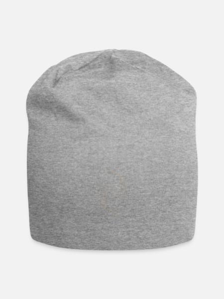 Abstract Dot Design - Jersey Beanie - heather gray - Front