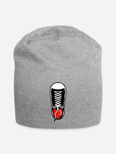 blksneaker 1 - Jersey Beanie - heather gray