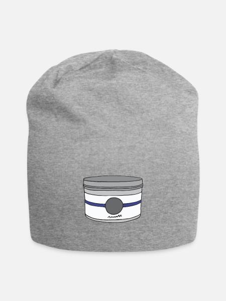 Printmaking Ink Can - Jersey Beanie - heather gray - Front