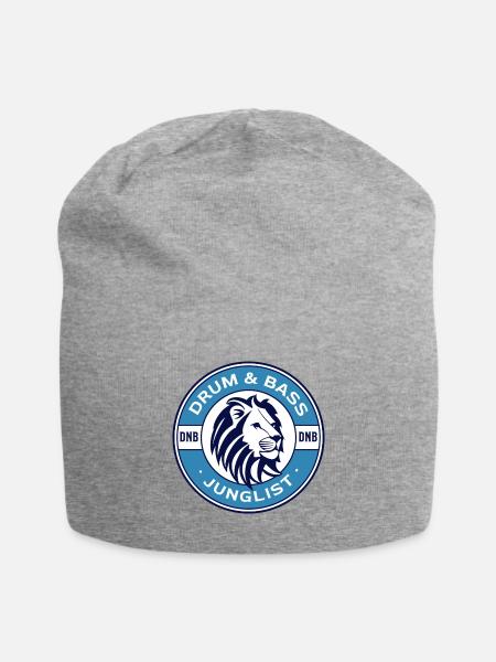 DRUM AND BASS - Life Saver Lion (Blue) - Jersey Beanie - heather gray - Front