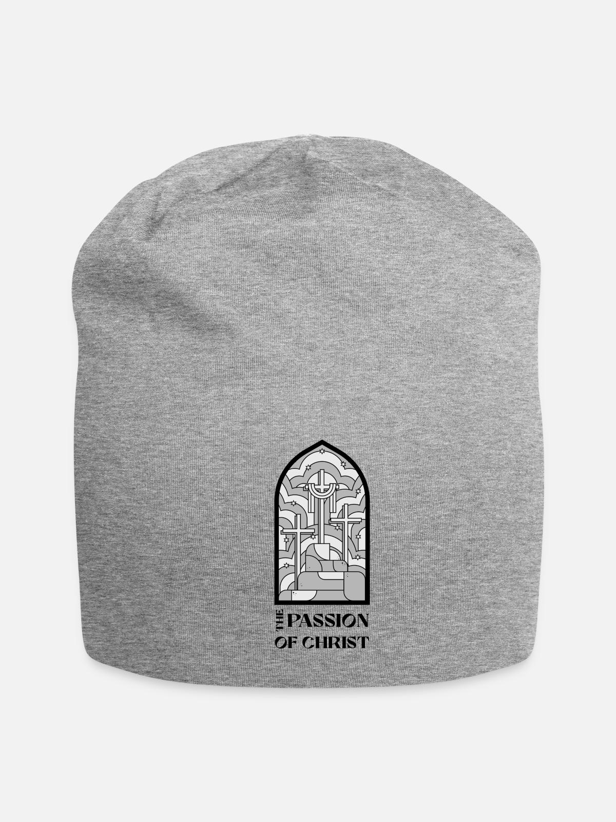 The Passion Of Christ - Jersey Beanie - heather gray - Front