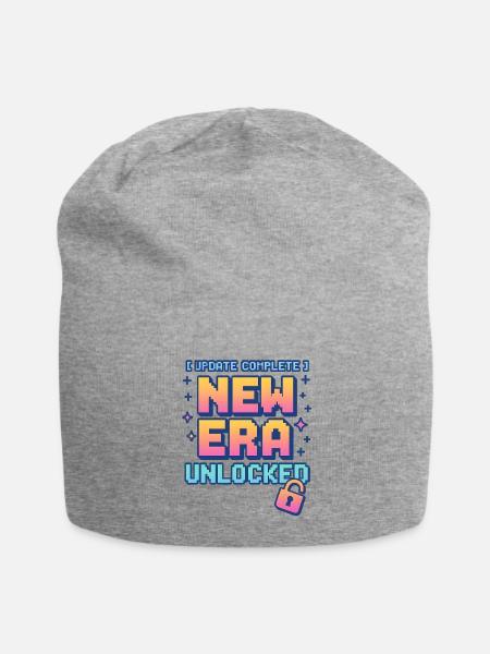 New Era Unlocked Pixel Boost - Jersey Beanie - heather gray