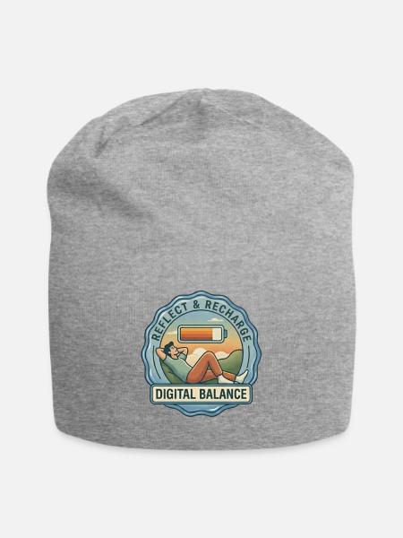 Reflect & Recharge Digital Balance - Jersey Beanie - heather gray