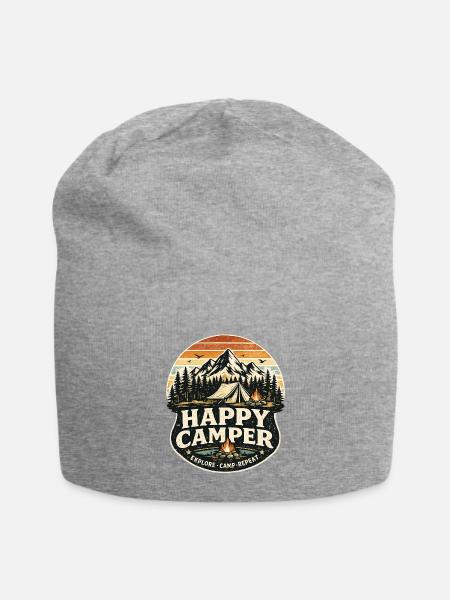 Happy Camper Sunset Ridge - Jersey Beanie - heather gray