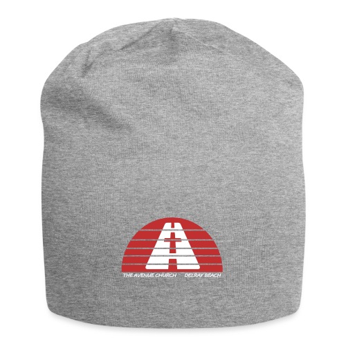 Avenue Church Red Sun, White Lettering - Jersey Beanie