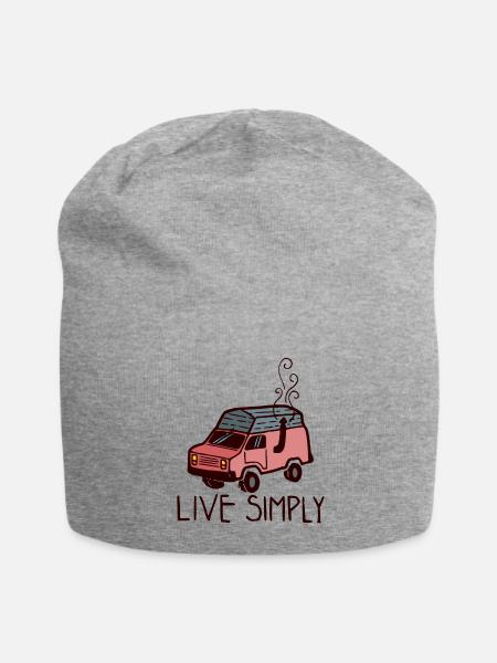 Keep It Simple (Live Simply) - Jersey Beanie - heather gray