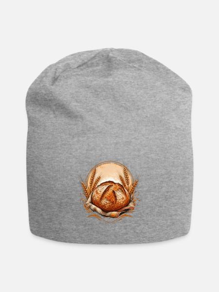 Artisan Sourdough Baker Rustic - Jersey Beanie - heather gray - Front