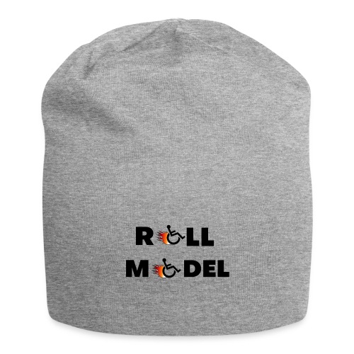 Roll model in a wheelchair, for wheelchair users - Jersey Beanie