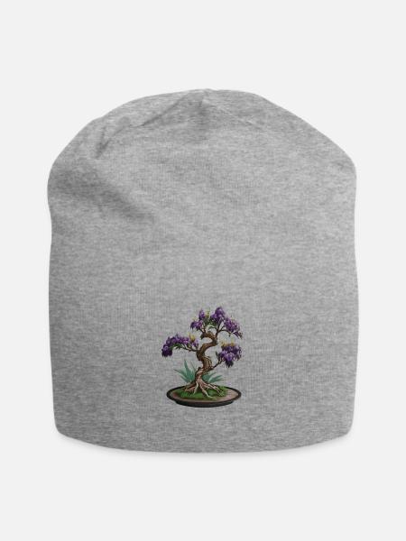 Iris Bonsai Tree - Jersey Beanie - heather gray