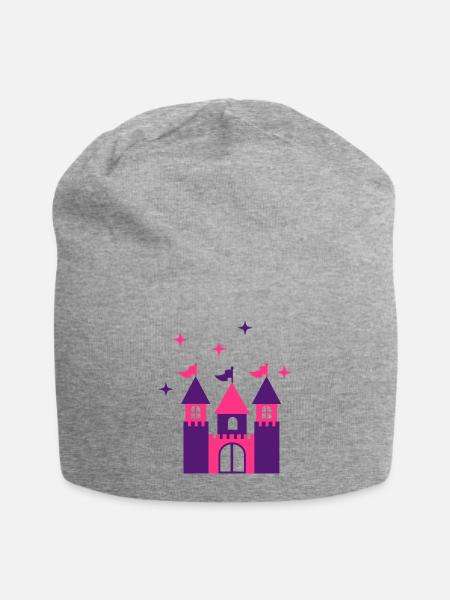 Castle - Jersey Beanie - heather gray - Front