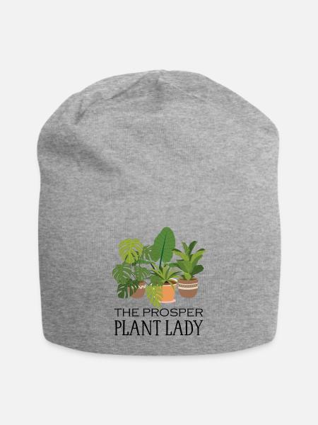 Houseplants Galore The Prosper Plant Lady - Jersey Beanie - heather gray