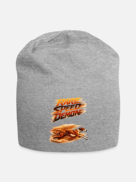 Rare Speed Demon Runner - Jersey Beanie - heather gray - Front