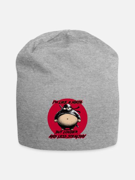 Fat Ninja - Jersey Beanie - heather gray