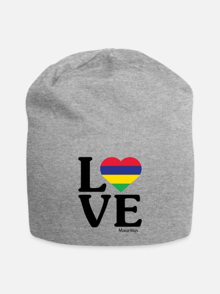 Love Mauritius - Jersey Beanie - heather gray