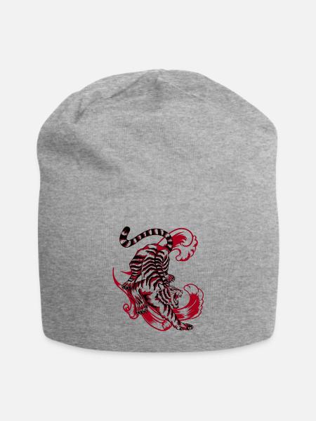 Chinese Tiger - Jersey Beanie - heather gray