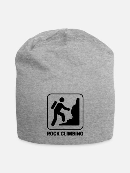 Rock Climbing - Jersey Beanie - heather gray
