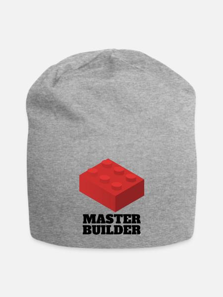 Red Brick Master Builder - Jersey Beanie - heather gray